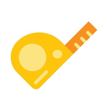 Flexometer Vector Flat Icon