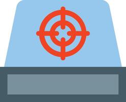 Red Dot Sight Vector Flat Icon