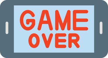 Game Over Vector Flat Icon