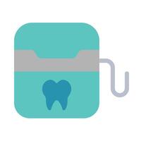 dental seda floja vector plano icono