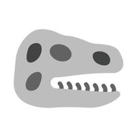 Dinosaur Skull Vector Flat Icon