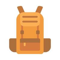 mochila vector plano icono