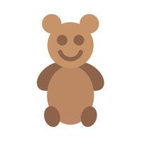 Teddy Bear Vector Flat Icon