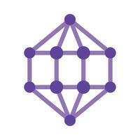 Nanocrystal Vector Flat Icon