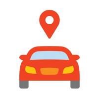 Connected Vehicle Vector Flat Icon
