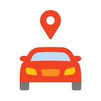 Connected Vehicle Vector Flat Icon