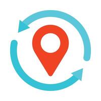 Refresh Location Vector Flat Icon