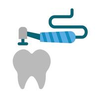 Dental Cleaning Vector Flat Icon