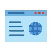 sitio web vector plano icono diseño