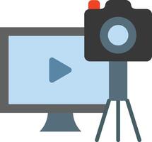 Video Blogger Vector Flat Icon Design Vector Flat Icon Design