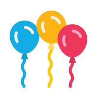 Balloons Vector Flat Icon Design Vector Flat Icon Design