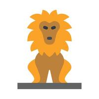 Lion Vector Flat Icon Design Vector Flat Icon Design