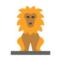 Lion Vector Flat Icon Design Vector Flat Icon Design