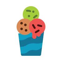 Ice Cream Vector Flat Icon Design Vector Flat Icon Design