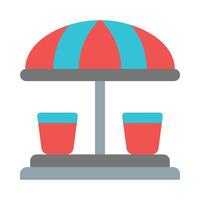 Carousel Cup Vector Flat Icon Design Vector Flat Icon Design