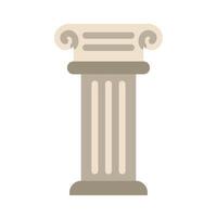 Greek Pillars Vector Flat Icon Design Vector Flat Icon Design