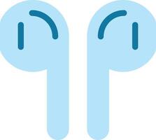 Earphones Vector Flat Icon Design Vector Flat Icon Design