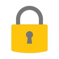 Padlock Vector Flat Icon Design Vector Flat Icon Design