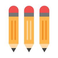 Color Pencils Vector Flat Icon Design Vector Flat Icon Design