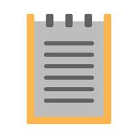 Notepad Vector Flat Icon Design Vector Flat Icon Design