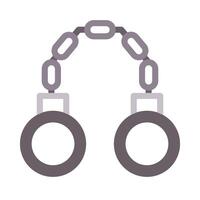 Handcuffs Glyph Vector Flat Icon Design