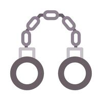 Handcuffs Glyph Vector Flat Icon Design