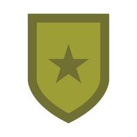 Shield Glyph Vector Flat Icon Design