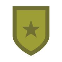 Shield Glyph Vector Flat Icon Design