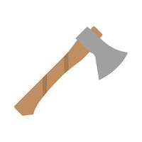 Axe Glyph Vector Flat Icon Design