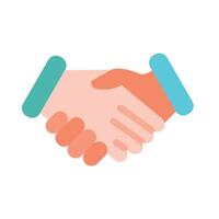 Partnership Handshake Vector Flat Icon Design Vector Flat Vector Flat Icon Design