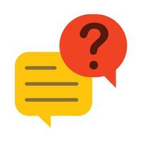 Question And Answer Vector Flat Icon Design Vector Flat Vector Flat Icon Design