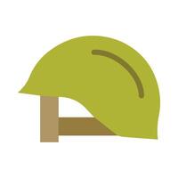 Helmet Glyph Vector Flat Icon Design