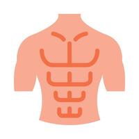 abdominales vector plano icono diseño vector plano icono diseño