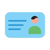 Id Card Vector Flat Icon Design Vector Flat Icon Design