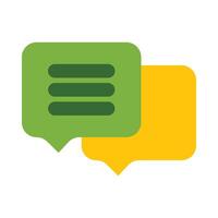 Conversation Vector Flat Icon Design Vector Flat Icon Design