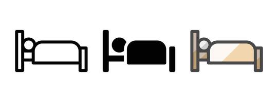 Multipurpose Sleep Vector Icon in Outline, Glyph, Filled Outline Style