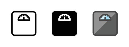Multipurpose Scales Vector Icon in Outline, Glyph, Filled Outline Style