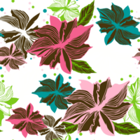 floral frontera sin costura modelo png