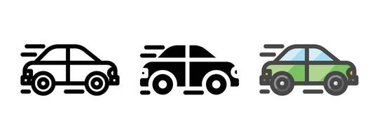 Multipurpose Rush Hour Vector Icon in Outline, Glyph, Filled Outline Style