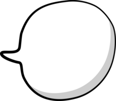 svart och vit Färg Tal bubbla ballong, ikon klistermärke PM nyckelord planerare text låda baner, platt png transparent element design