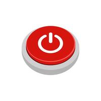 Power button. Power on and off vector