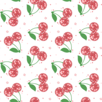 Disco cherry seamless pattern png