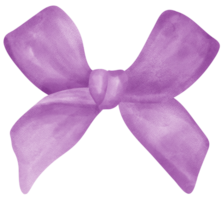 Purple Coquette ribbon bow aesthetic watercolor png