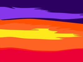 Summer orange sky. evening at the beach abstract vector