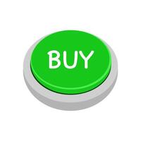 Green buy button vector