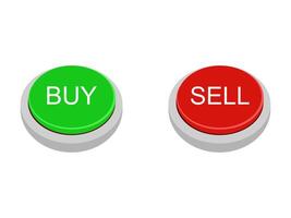 Buy and sell buttons on a white background vector