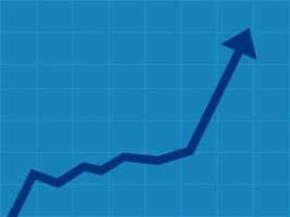 growth concept. Business rising graph vector