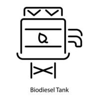 Trendy Biodiesel Tank vector