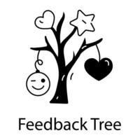 Trendy Feedback Tree vector