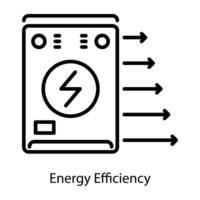 de moda energía eficiencia vector